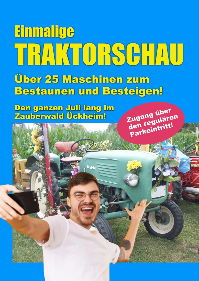 Plakat: Einmalige Traktorschau