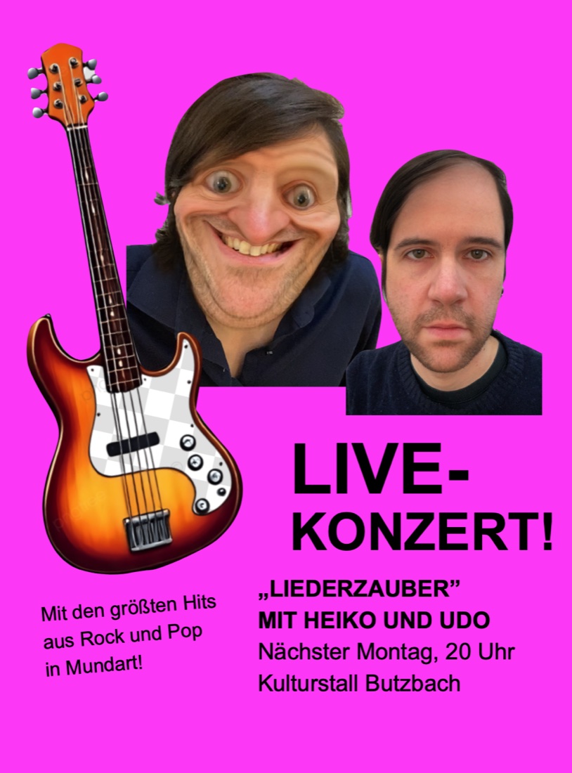 Plakat: Liederzauber mit Heiko und Udo