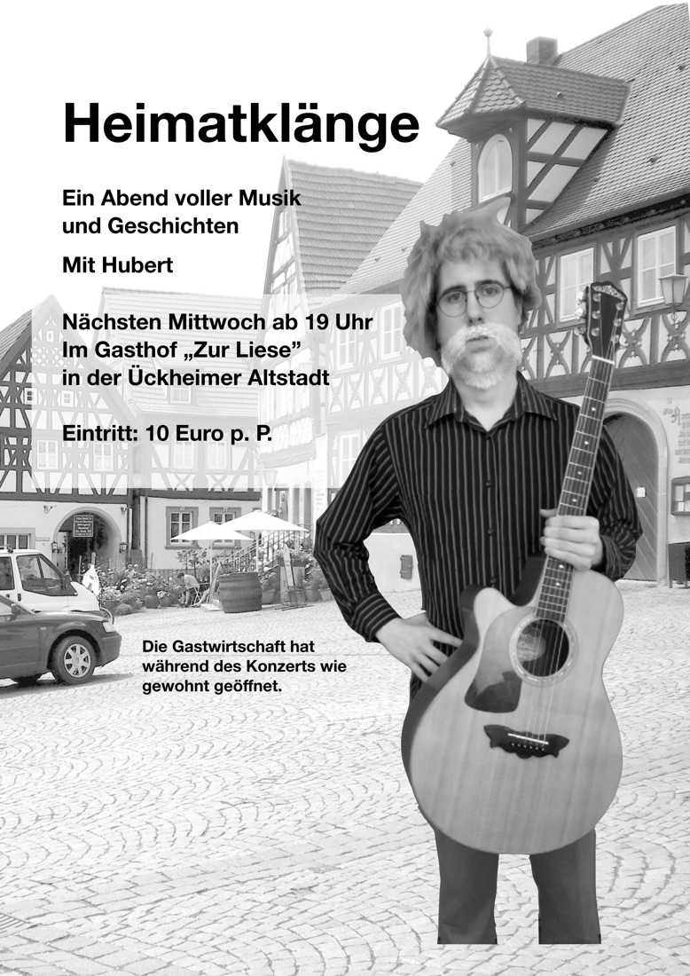 Plakat: Heimatklänge mit Hubert