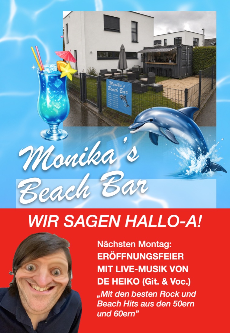 Plakat: Eröffnungsfeier Monika&rsquo;s Beach Bar
