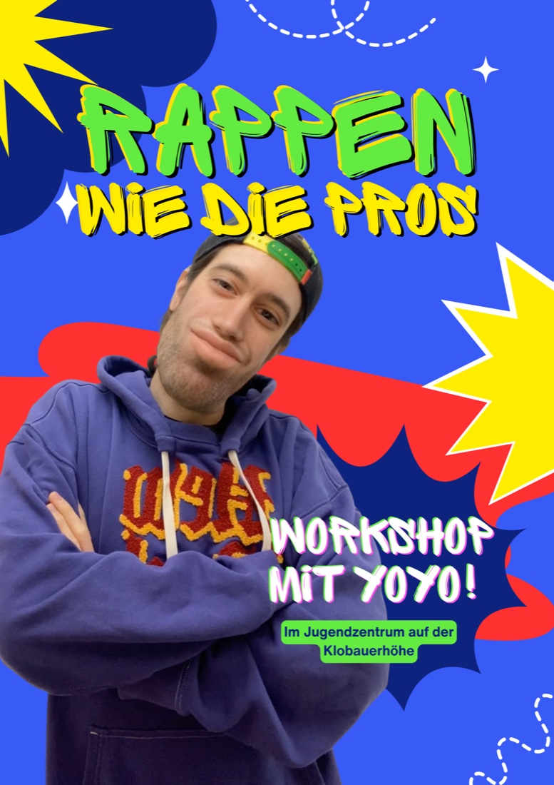 Plakat: Rappen wie die Pros